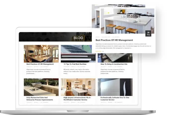 blog management for Countertop Manufacturer website