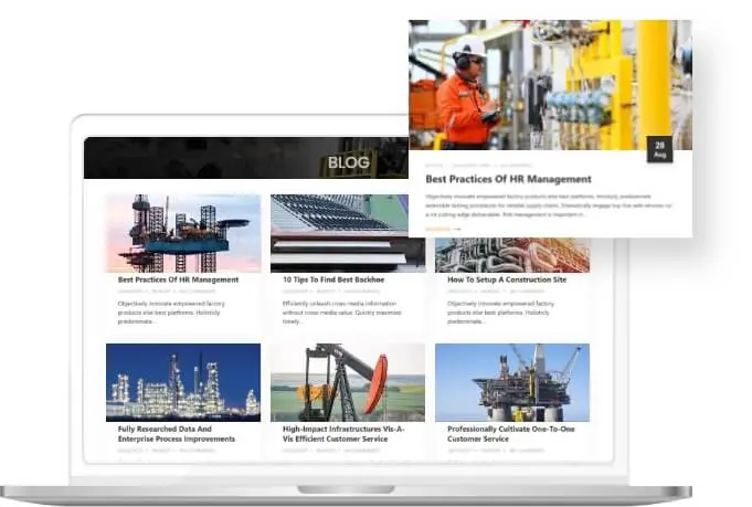 Marvellous Blogging Layout Oil & Gas