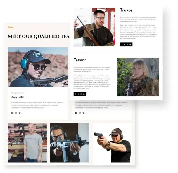 Meet The Team Page Shooting Ranges