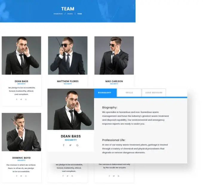 Meet The Team Page Private Investigation