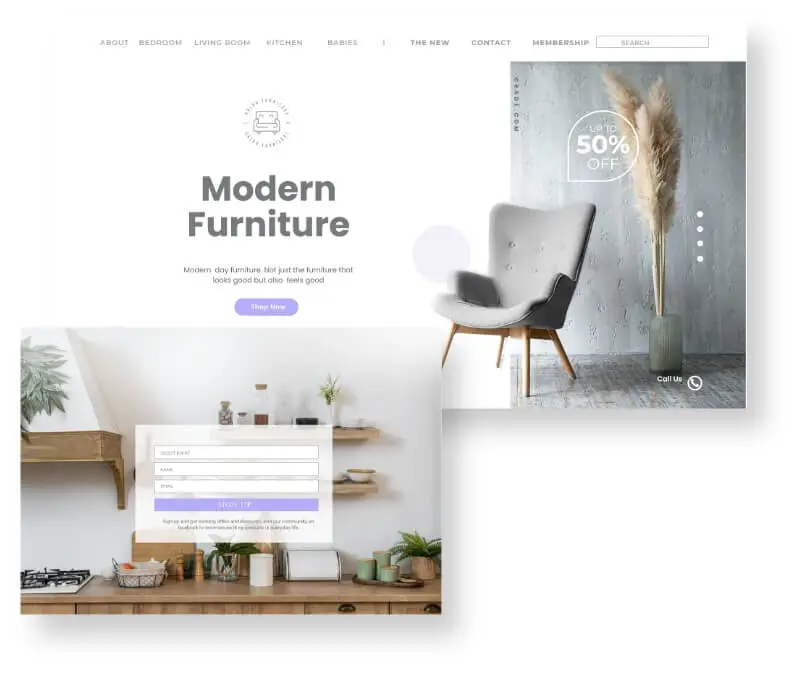 Home Store Website Design