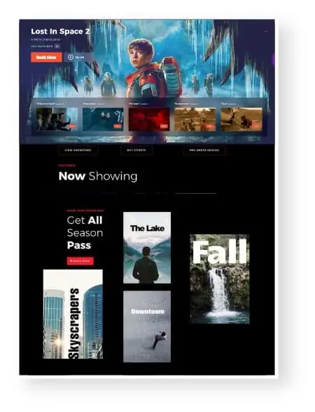 Movie Theaters Web Design & Development Agency