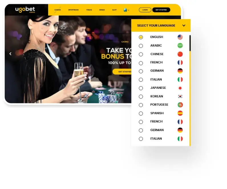 Multi Lingual Support Casino