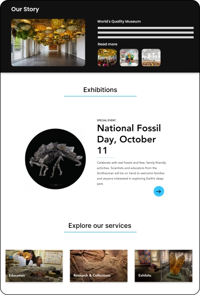 Museums Firms Web Design