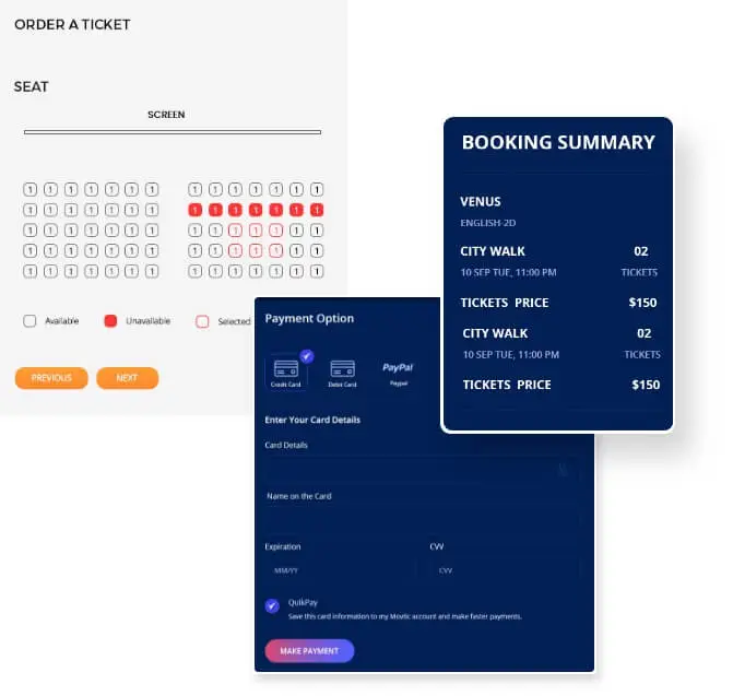 Optimized Online Booking movie Theater