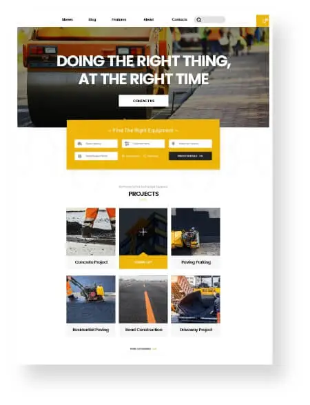 Paving Companies Web Design