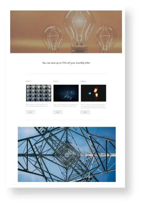 Power And Utility Website Design