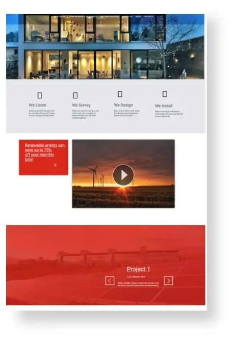Power And Utility Web Design