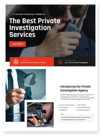 Private Investigators Web Design