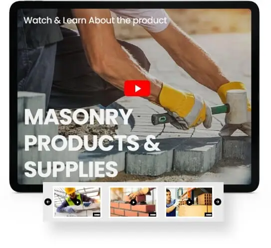 Product Installation Videos & Guidance for building material suppliers website design