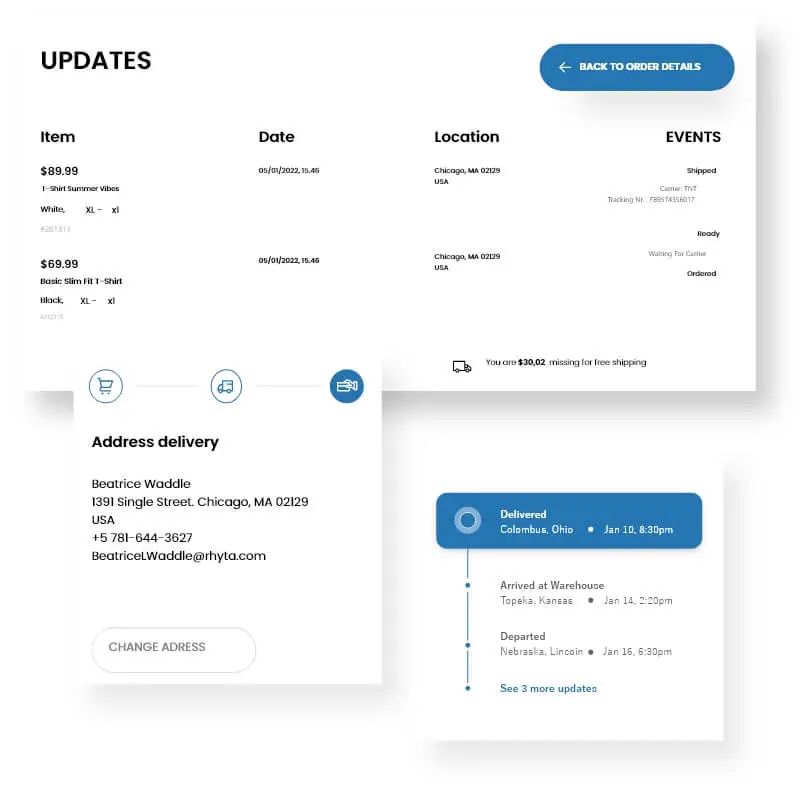 Order Status Tracking & Re-Order Grocery