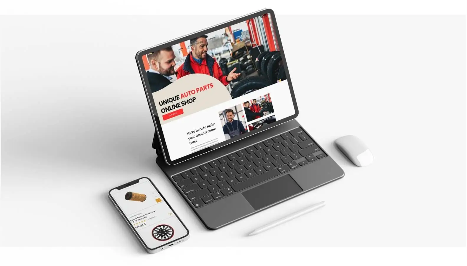 Responsive Automotive Part Retailers