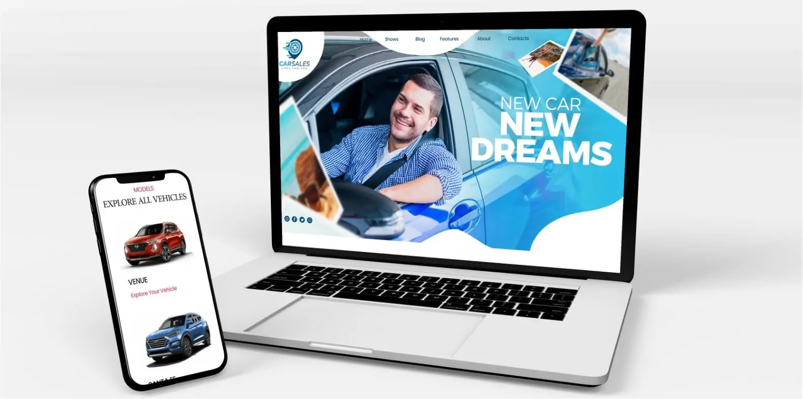 Responsive auto service website design
