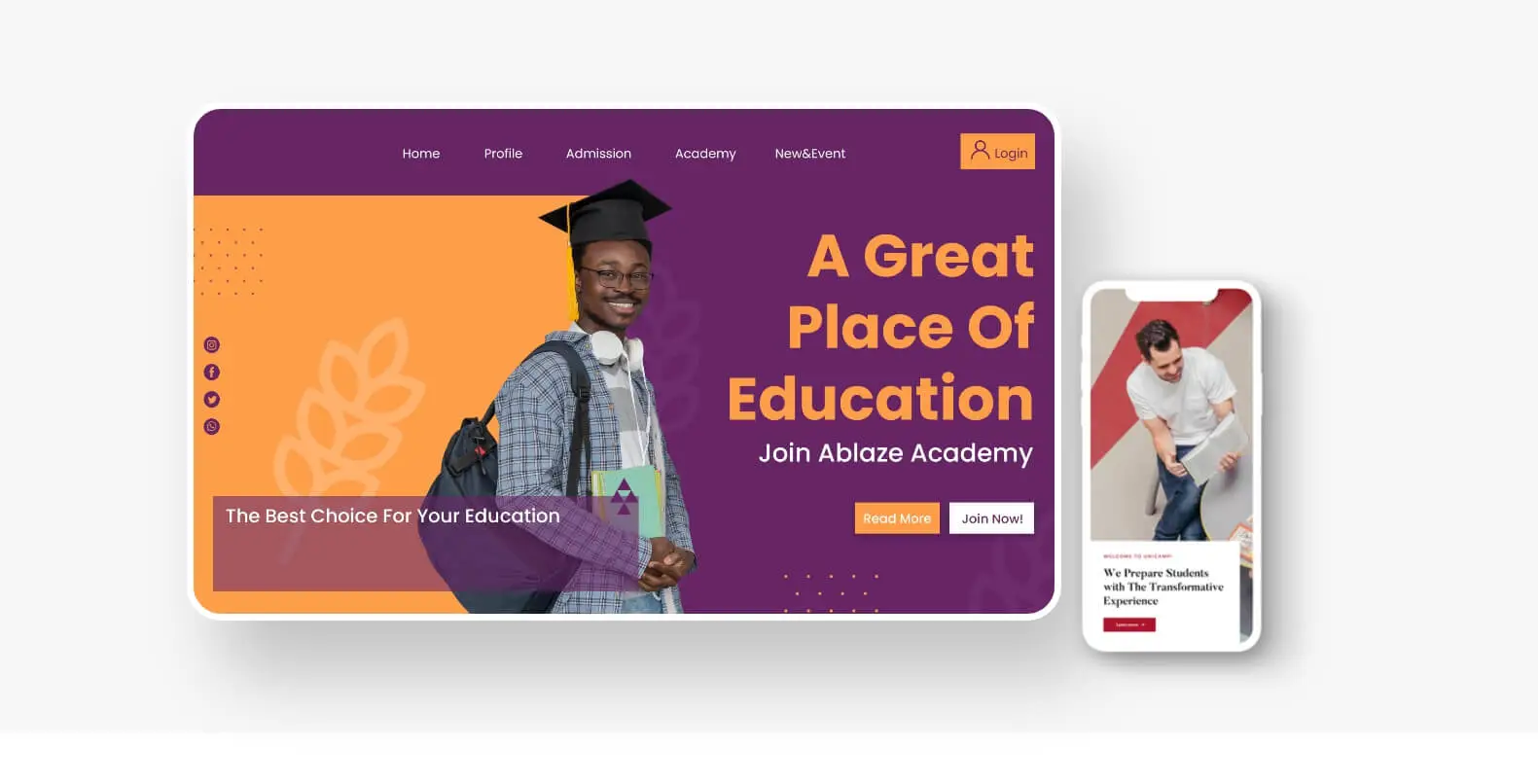 Responsive Technical Schools Website