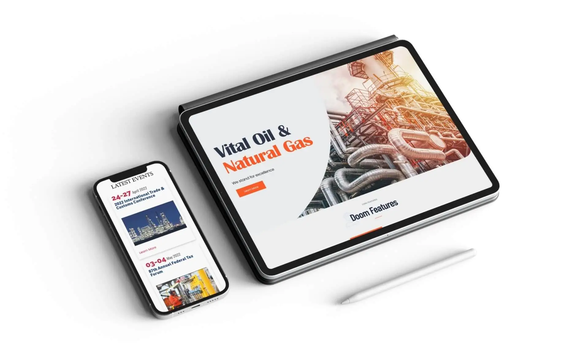 Responsive Industrial Companies web design