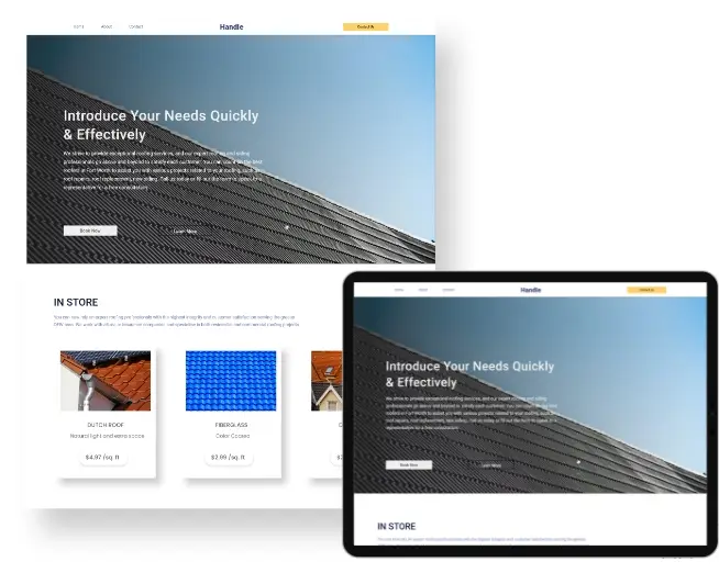 Roofing Web Design