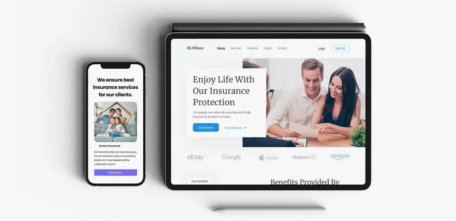best insurance web design projects