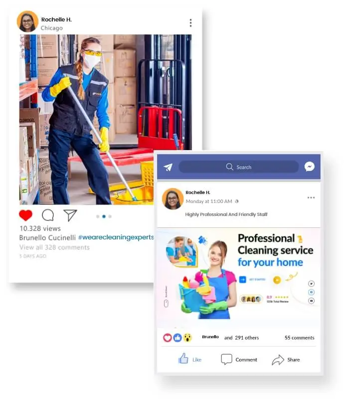 Social Media Marketing For Janitors Website