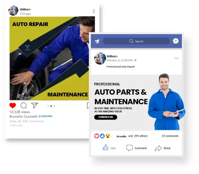 digital Marketing for Car Service Website design