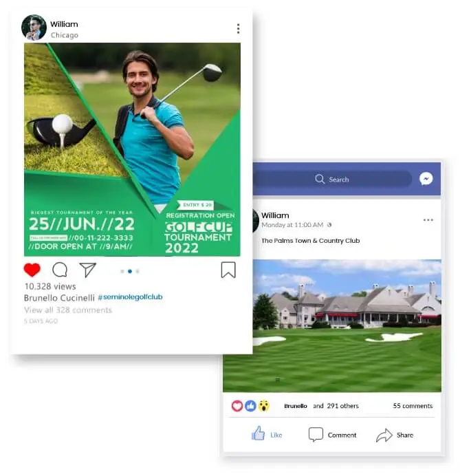 Social Media Marketing Golf