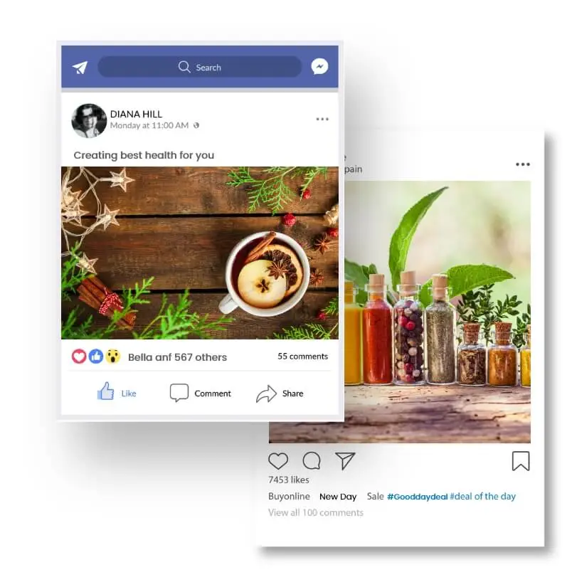 Social Media Marketing Herbal Product
