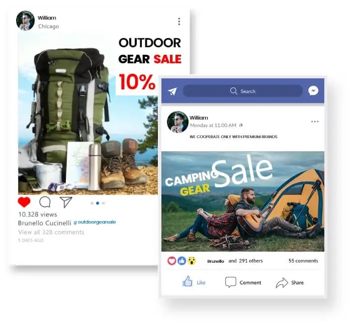 Social Media Marketing Outdoor Products