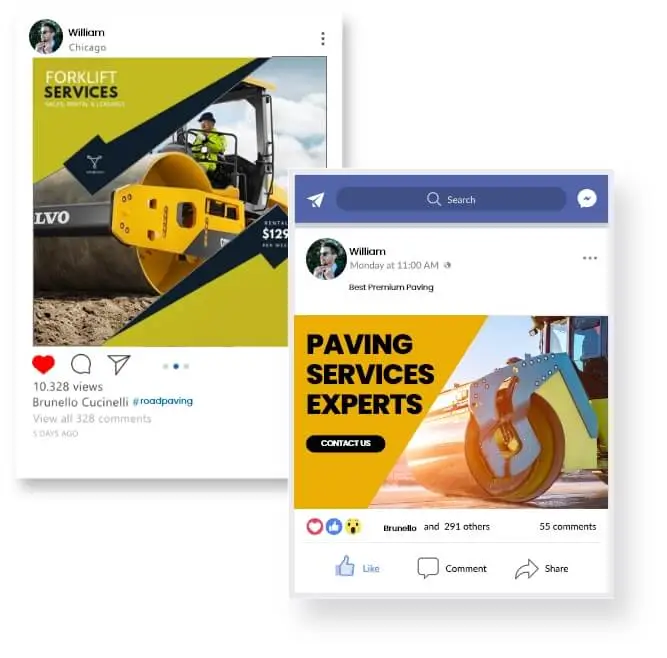 Social Media Marketing Paving Company