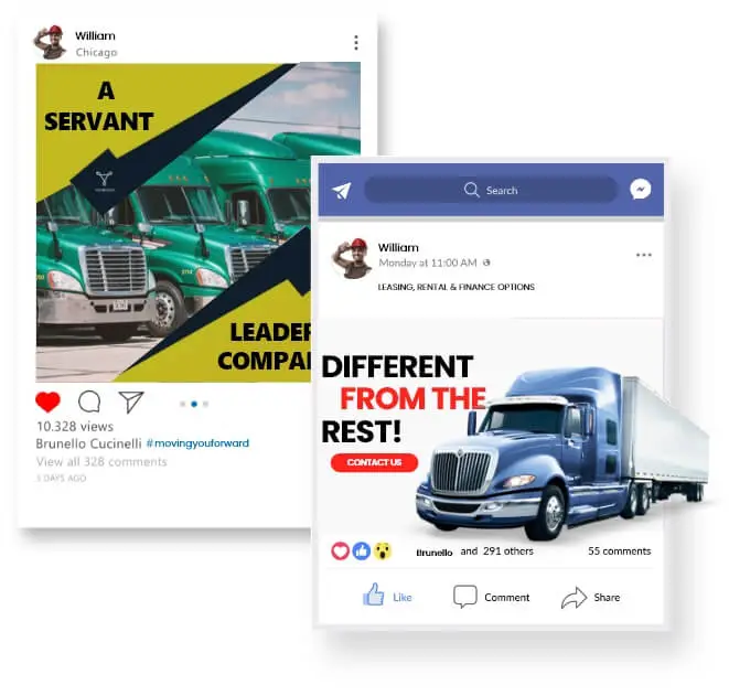 digital Marketing for trailer company website design