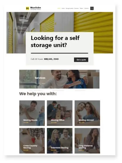 Storage Facilities Website Image