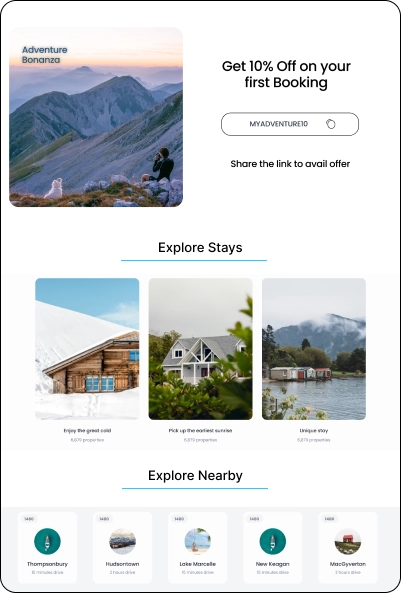 Vacation Rentals Web Design