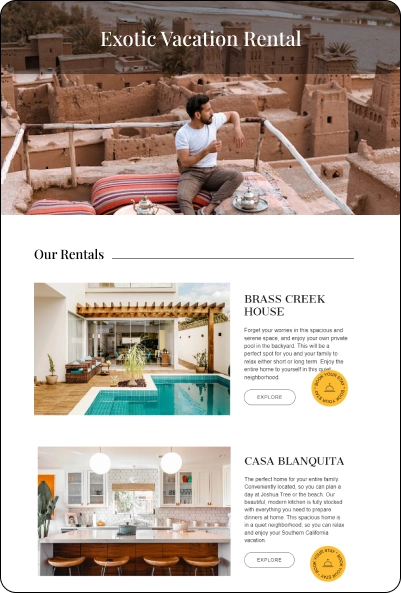Vacation Rentals Image