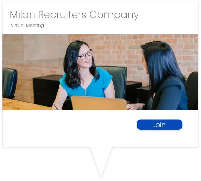 Virtual Interview for recruiters website design