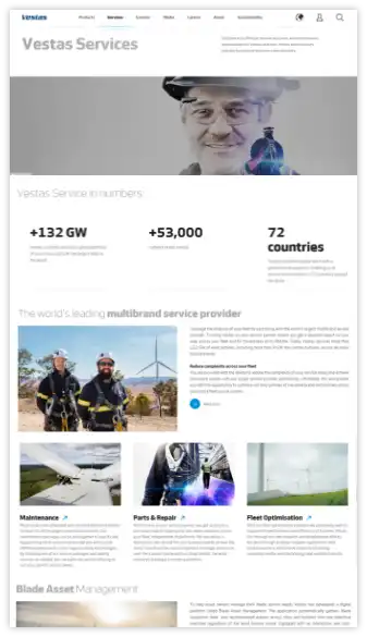 Vestas top ecommerce developer
