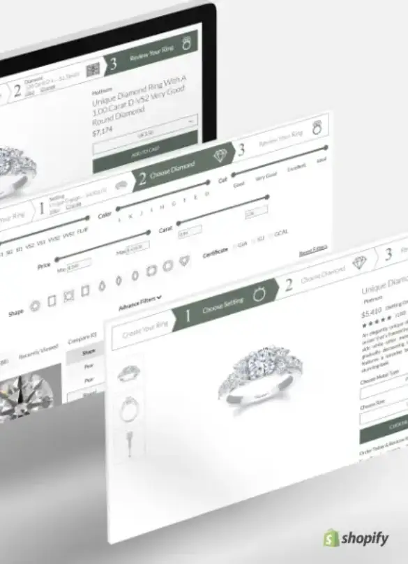 Jewelry Shopify Engagement Ring Builder
