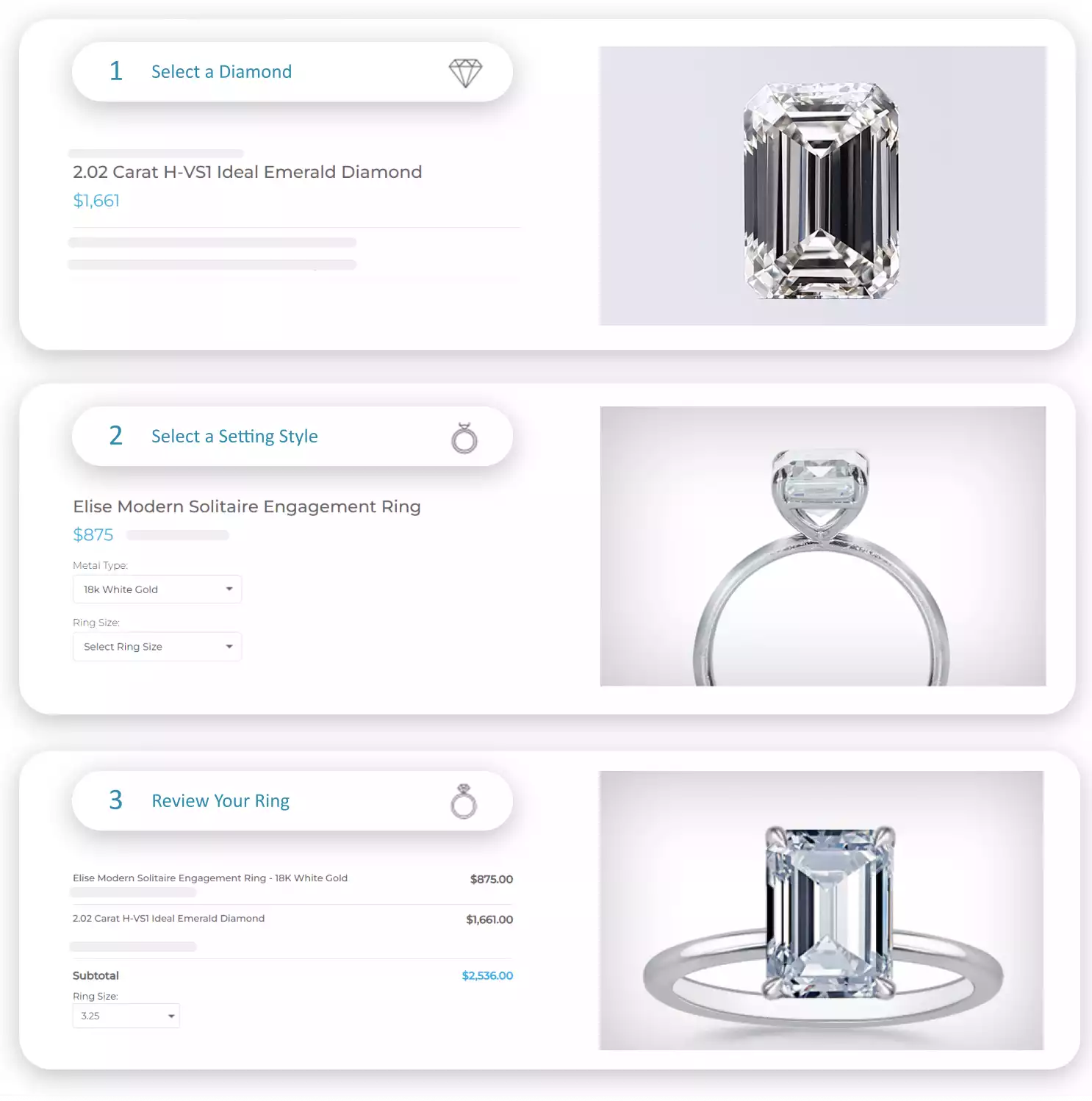 WooCommerce Engagement Ring Builder