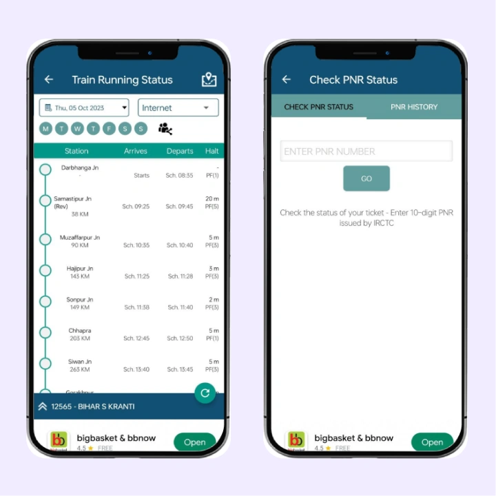 PNR Status Check With Indian Best IRCTC Train App