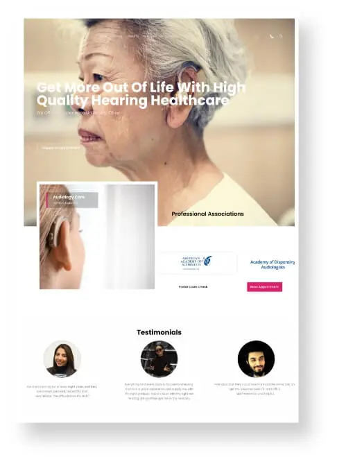 Audiology Web Design