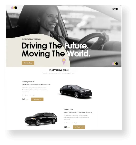 engaging auto service website development