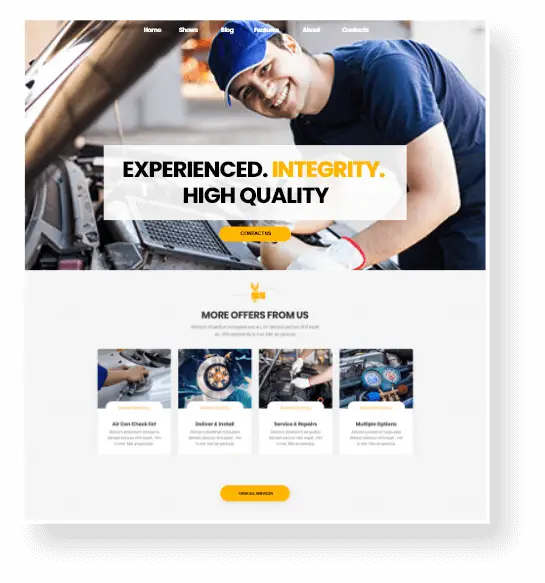 responsive Top Automotive Service Website Design