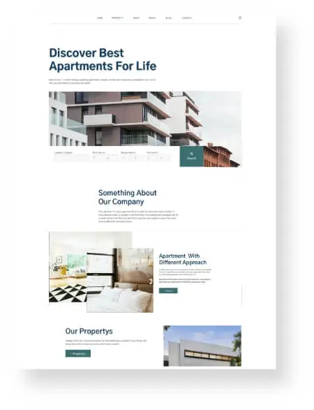 Apartment Complex Web Design