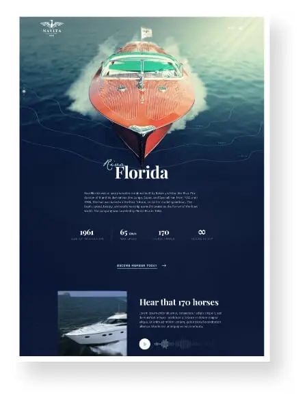 yacht website design florida