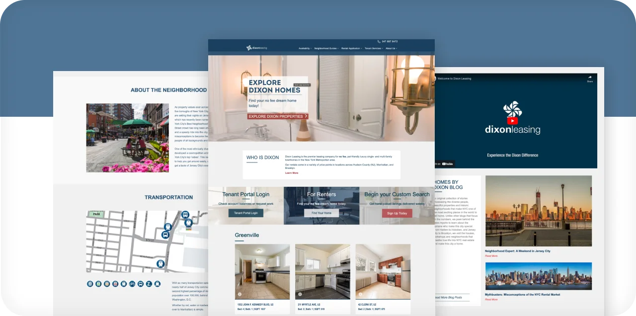 Business Website Design dixon-leasing