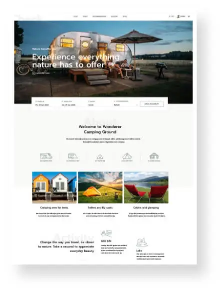 Campgrounds and RV Parks Web Design