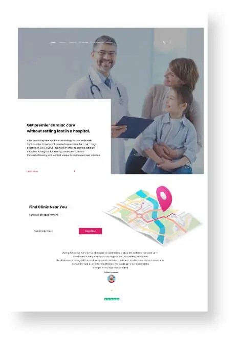 web design for cardiologists