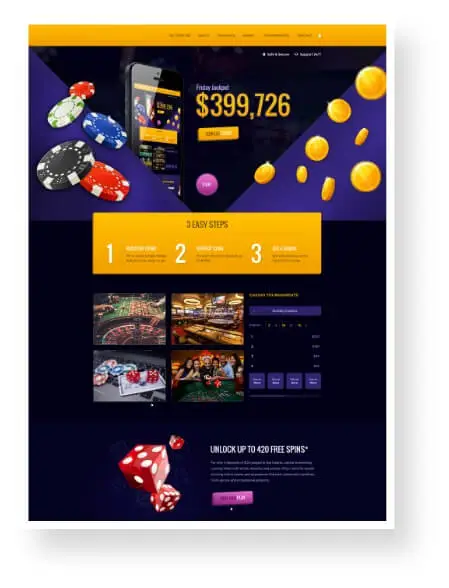 Gambling Website Design