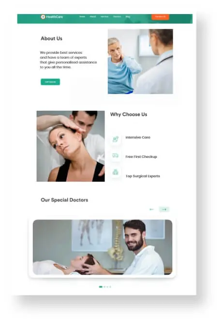 web design for chiropractor