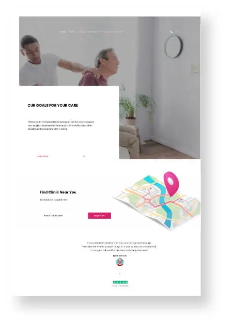 chiropractic web design