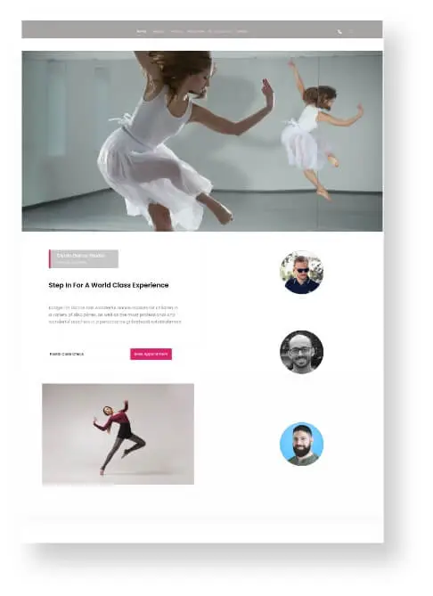 Dance Studio Web Design