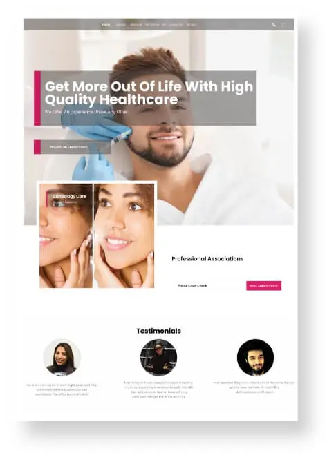 Dermatology Web Design