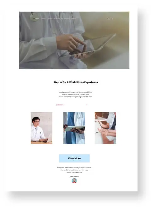 EHR Companies Website Design